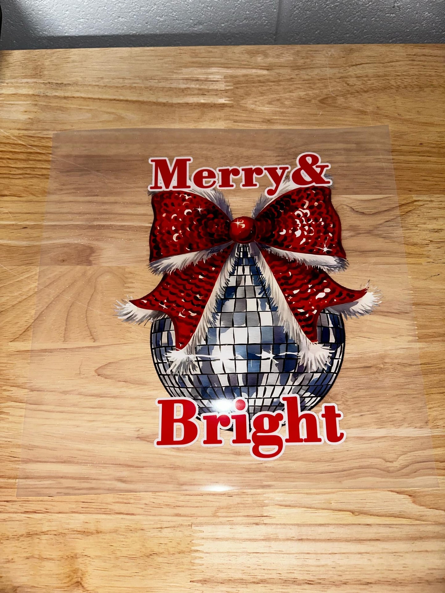 MERRY&BRIGHT SINGLE AND GANG DTF SHEET