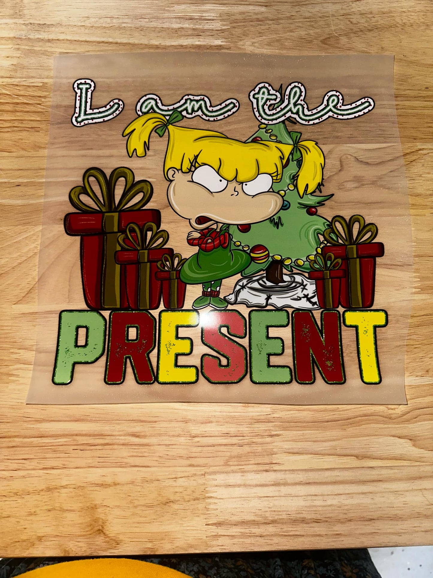 I AM THE PRESENT RUGRATS SINGLE AND GANG DTF SHEET